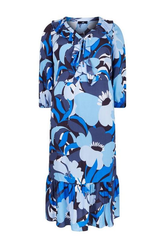 Wallis Curve Blue Floral Midi Dress 5