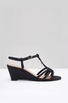 Wallis Wide Fit Ryder Strappy Low Wedge Sandals thumbnail 4