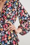 Wallis Petite Ditsy Floral Print Midi Wrap Dress thumbnail 4