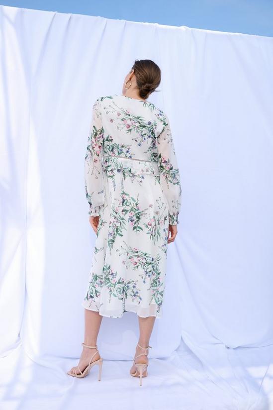 Wallis Petite Floral Lace Insert Midi Dress 2