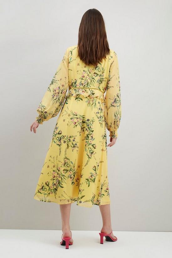 Wallis Floral Lace Insert Midi Dress 3