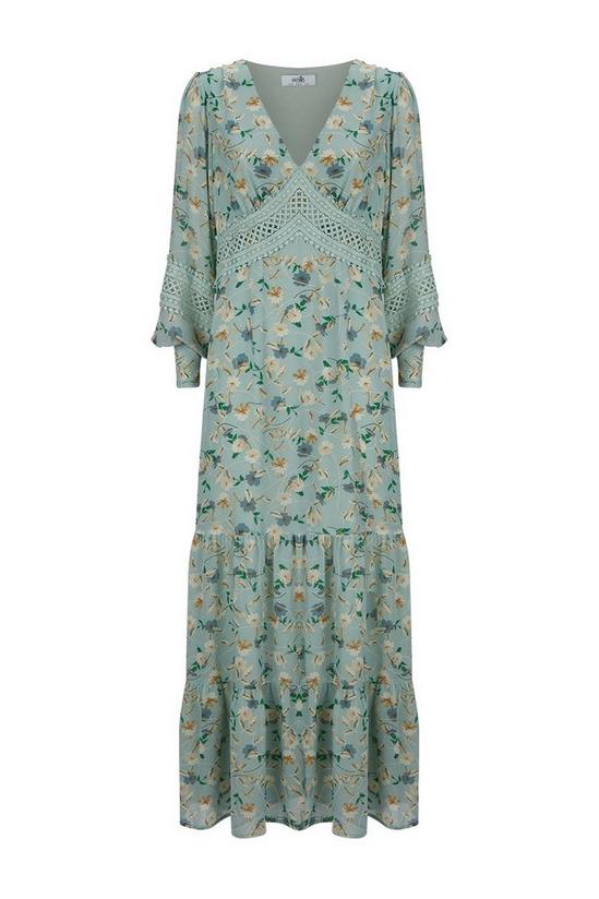 Wallis Floral Lace Trim Maxi Dress 4