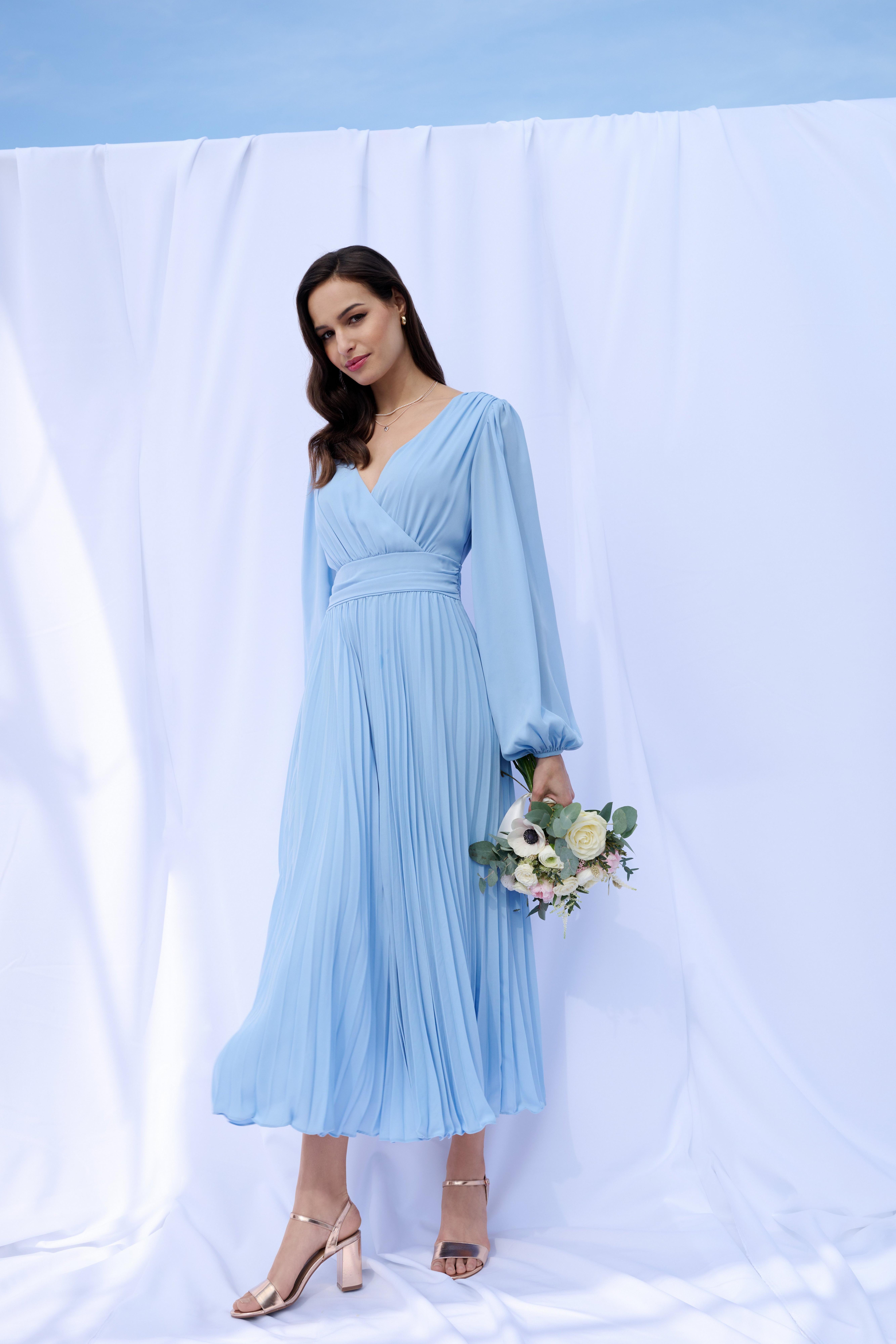 Dresses | Pleated Wrap Maxi Dress | Wallis