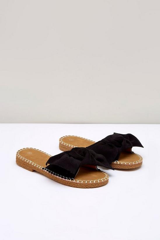 Wallis Freya Bow Detail Flat Sandals 4