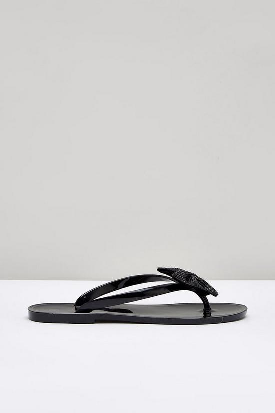 Wallis Flora Jelly Bow Detail Flat Sandals 4