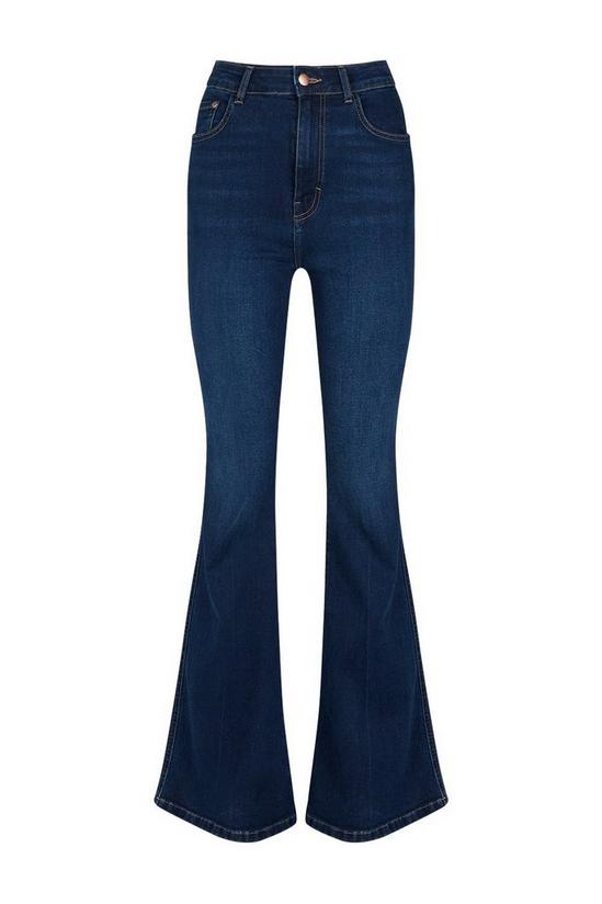 Wallis Indigo Front Flare Jeans 5