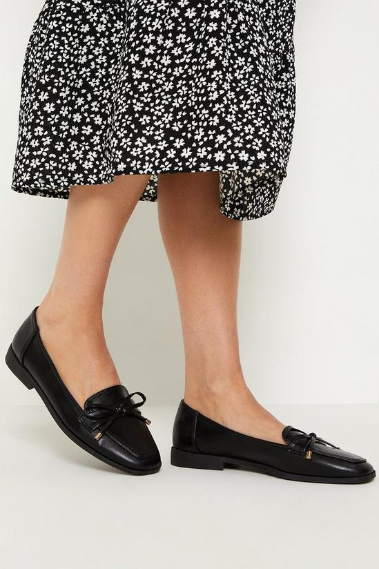 Wallis Leaf Bow Detail Loafers 1