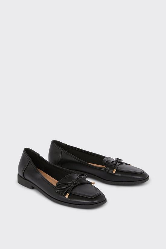 Wallis Leaf Bow Detail Loafers 3