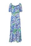 Wallis Blue Floral Square Neck Midi Dress thumbnail 5