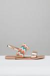 Wallis Wide Fit Jasmine Leather Two Strap Sandals thumbnail 1