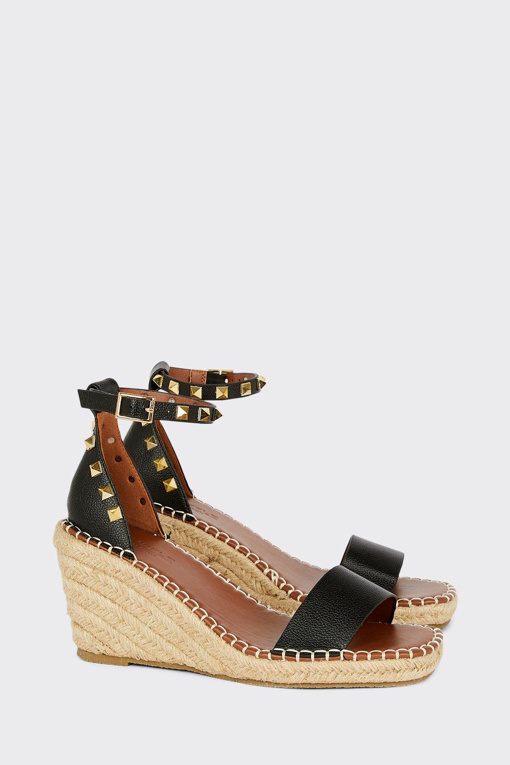 Wallis black hot sale wedge sandals