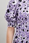 Wallis Petite Lilac Animal Jersey Puff Sleeve Midi Dress thumbnail 4