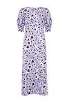 Wallis Petite Lilac Animal Jersey Puff Sleeve Midi Dress thumbnail 5
