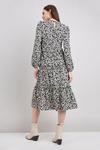 Wallis Mono Pebble Shirred Top Jersey Midi Dress thumbnail 3