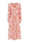 Wallis Floral Silhouette Ruffle Button Through Dress thumbnail 5