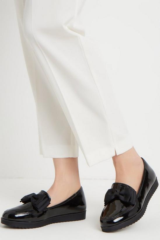 Wallis Love Bow Detail Loafers 1