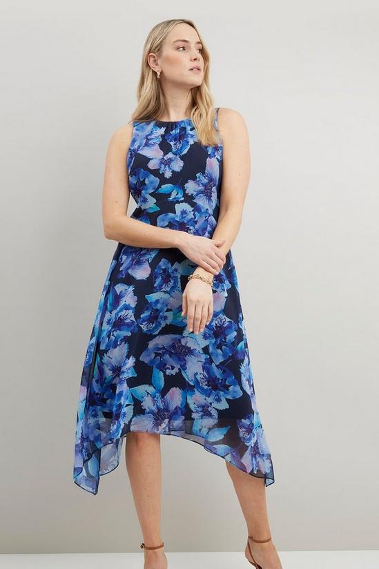 Wallis Floral Sleeveless Fit And Flare Dress 2