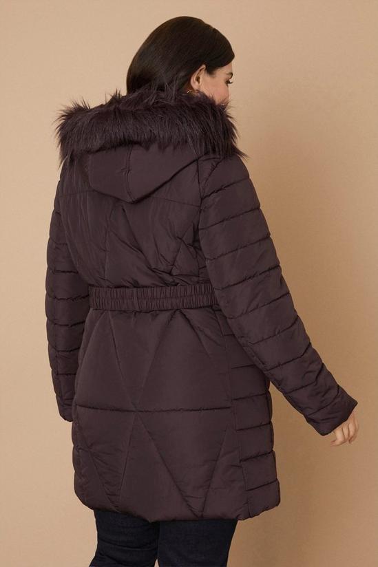 Wallis Curve Longline Fitted Padded Coat 3