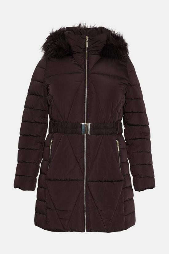 Wallis Curve Longline Fitted Padded Coat 5