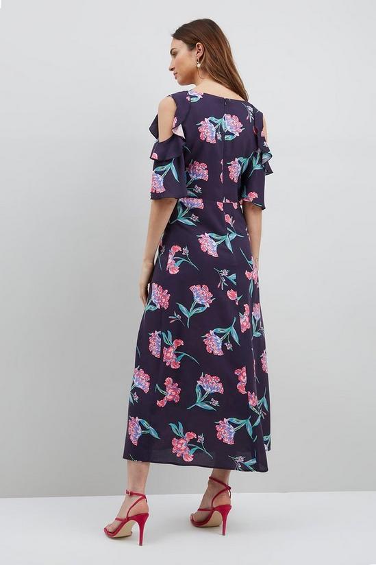 Wallis Tall Floral Printed Cold Shoulder Dress 3