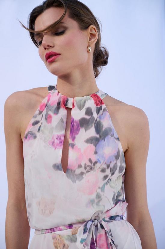 Wallis Pink Floral Halter Dress 4