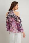 Wallis Pink Butterfly Cold Shoulder Top thumbnail 3
