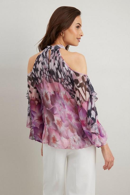 Wallis Pink Butterfly Cold Shoulder Top 3