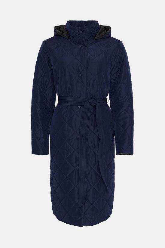 Wallis Tall Funnel Neck Belted Padded Coat 5