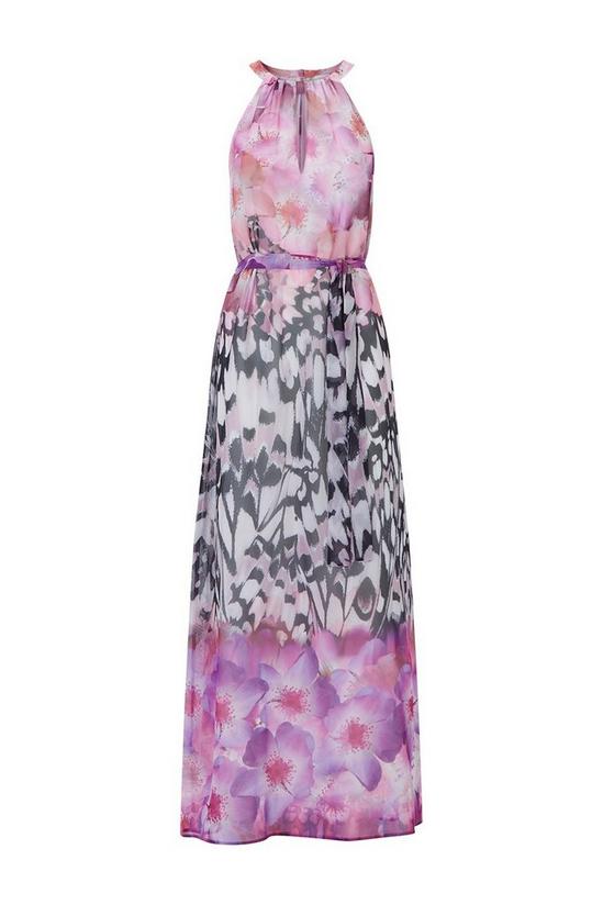 Wallis Pink Butterfly Border Print Dress 5