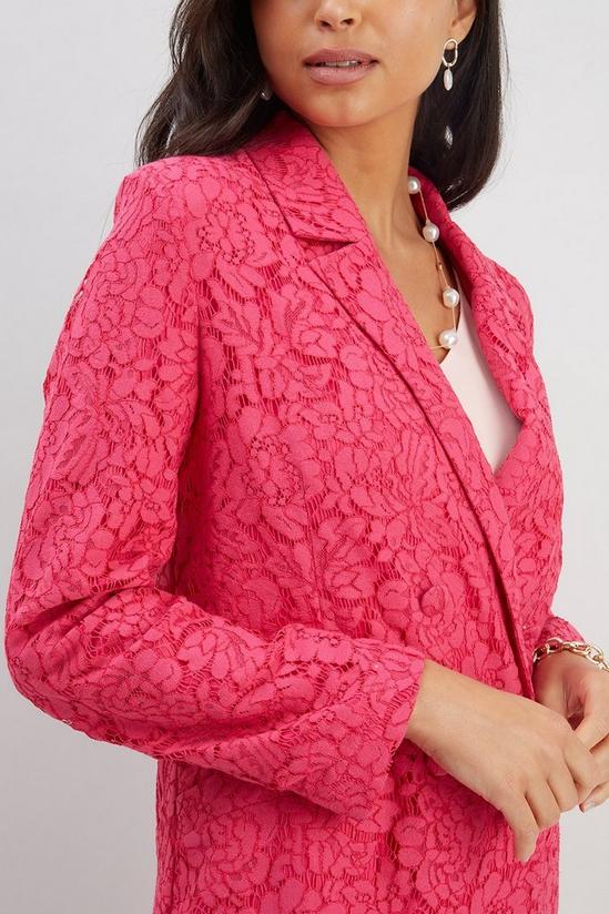 Wallis Pink Lace Suit Jacket 4