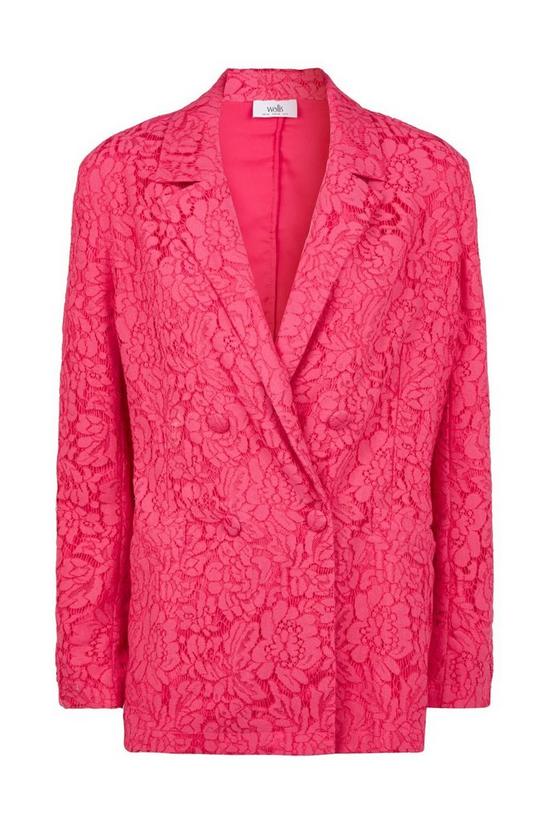 Wallis Pink Lace Suit Jacket 5