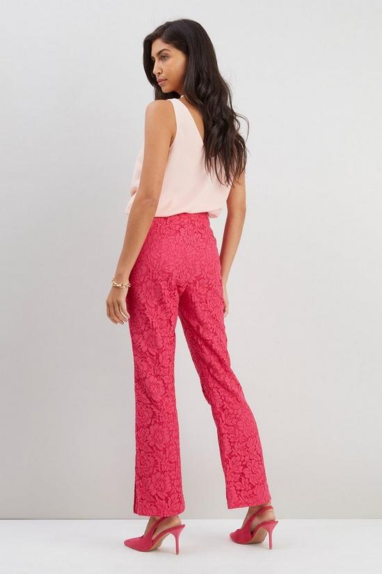 Wallis Pink Lace Suit Flare Trousers 3