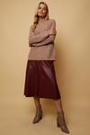 Wallis Tall Faux Leather A Line Skirt thumbnail 1