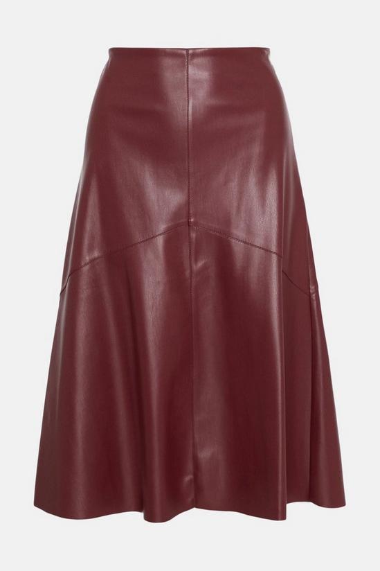 Wallis Faux Leather A Line Skirt 5