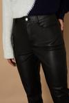 Wallis Tall Black Faux Leather Jeans thumbnail 4