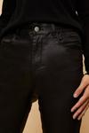 Wallis Tall Black Coated Skinny Jeans thumbnail 4