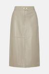Wallis Cream Leather A Line Suit Skirt thumbnail 5