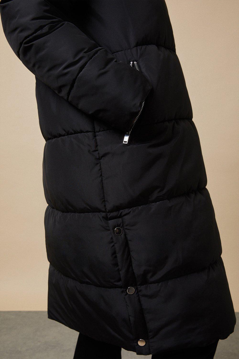 Wallis black sale padded coat