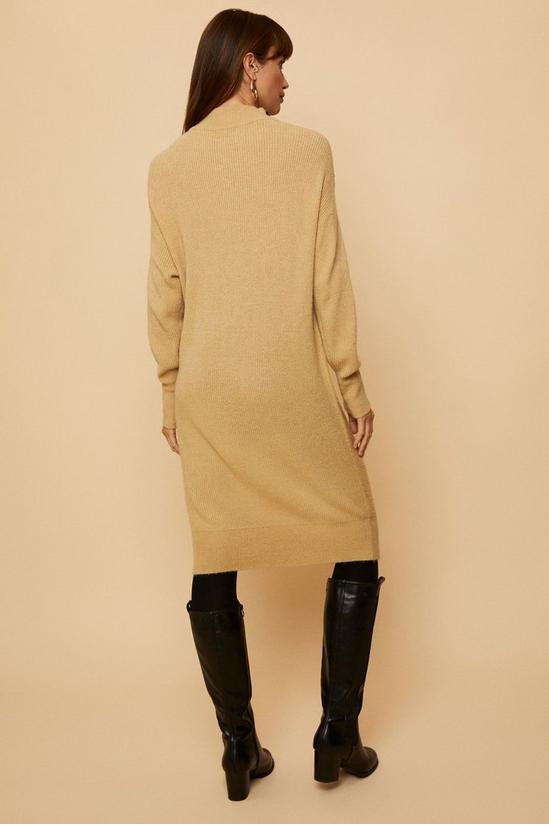 Wallis Ribbed High Neck Knitted Dress 3