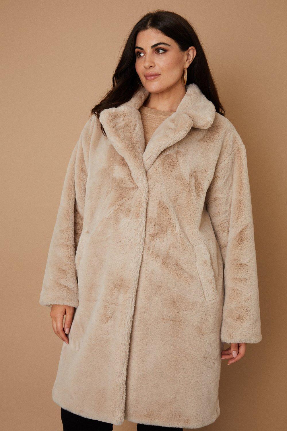 Wallis mink padded on sale coat