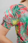 Wallis Coral Palm Short Sleeve Top thumbnail 4