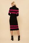 Wallis Purple Block Stripe Polo Knitted Dress thumbnail 3