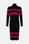 Wallis Purple Block Stripe Polo Knitted Dress thumbnail 5
