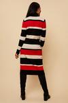 Wallis Petite Red Stripe Polo Neck Knitted Dress thumbnail 3