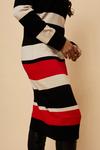 Wallis Petite Red Stripe Polo Neck Knitted Dress thumbnail 4