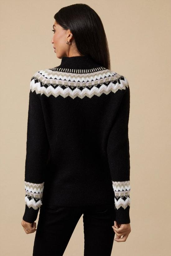 Wallis Fairisle High Neck Sweater 3