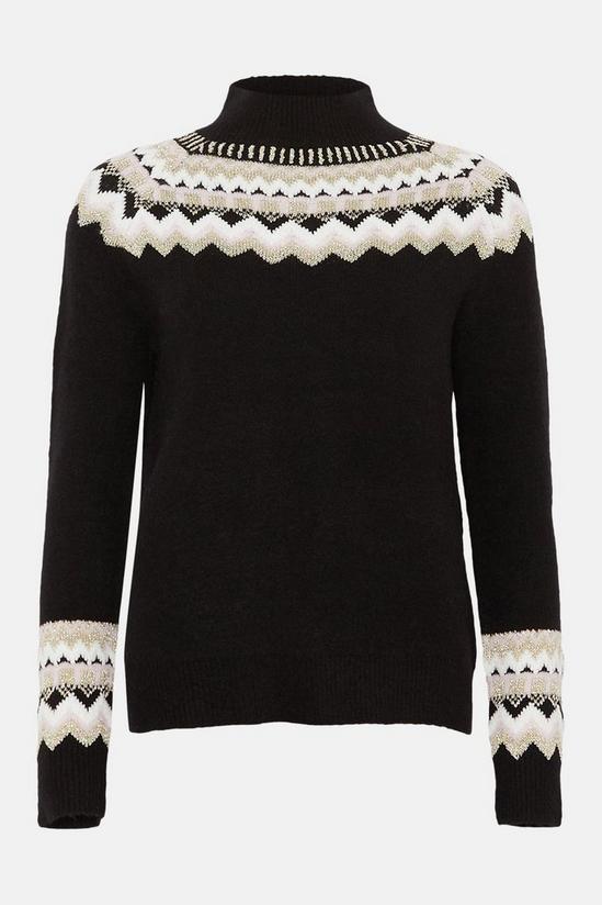 Wallis Fairisle High Neck Sweater 5