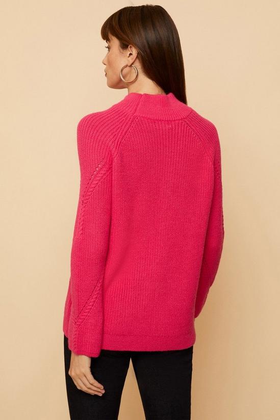 Wallis Cable Knit High Neck Jumper 3