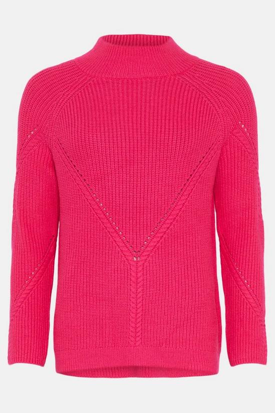 Wallis Cable Knit High Neck Jumper 5