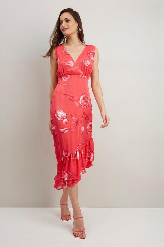 Wallis Pink Tulip Satin Dress 2
